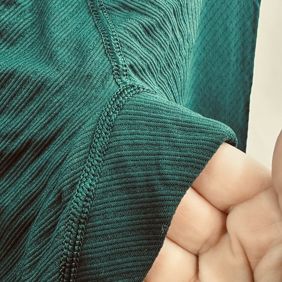 DSG Brand Chevron Ribbed Deep Green Women’s 7/8 Workout Leggings, NWOT, XXL - Picture 5 of 7